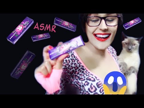 ASMR Chewing Gum (Eating Gum ASMR, Whispering Close Up Triggers Tingles For Sleep)