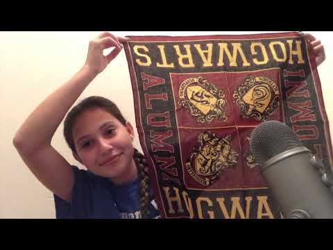 Asmr~tapping on someone of my Harry Potter stuff