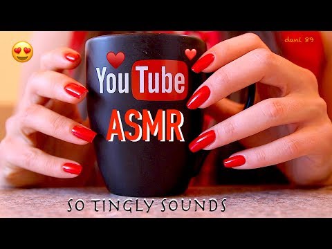 ♥️ YOU TUBE tribute! ♥️ 🎧 ear-to-ear ASMR ❤️ in RED Style! 🤩 So tingly sounds! 😴