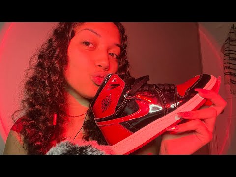 ASMR~ fast tapping & scratching on red items ♥️ red trigger assortment 🌹