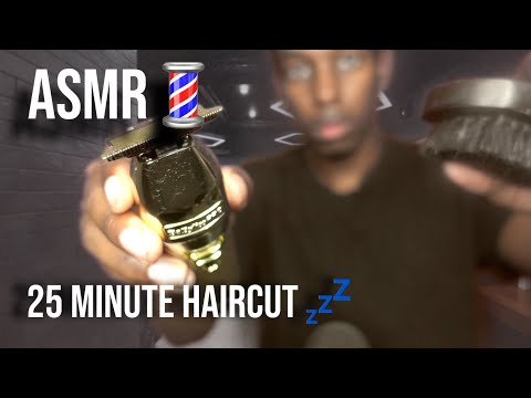 [ASMR] My longest haircut for sleep (25 minute haircut)