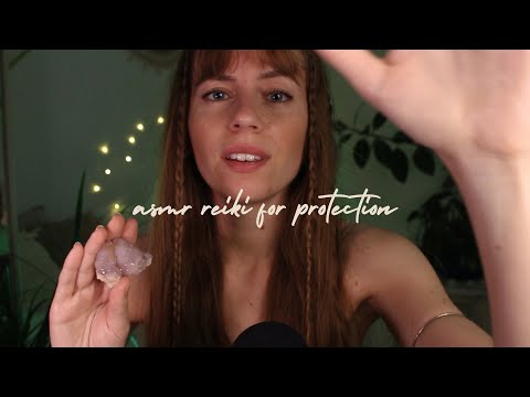 ASMR REIKI for cutting cords & energy protection | negative energy removal, crystal healing