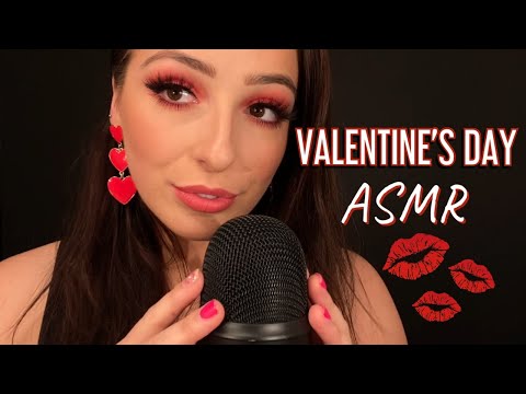 ASMR valentine's day tingley trigger assortments | trigger words, kisses, tapping, liquid sounds, ma