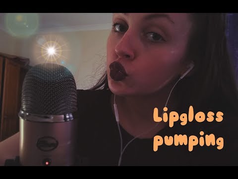 Lipgloss pumping, sticky sounds ASMR