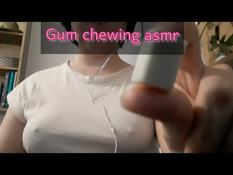 gum chewing asmr, gum chewing , asmr, bubbles