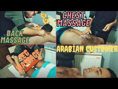 ASMR  CHEST AND RELAXING MASSAGE AMAZING MASSAGE  #chest  #arabiancustomer