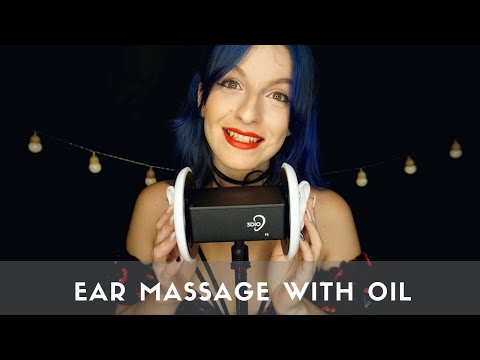 🇪🇸 🇬🇧 ASMR 💤 Ear massage lotion and cuping 👂💆