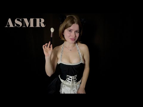 Maid will clean you up until you fall asleep ASMR 💦 Spit painting, roleplay, mouth sounds, brushing