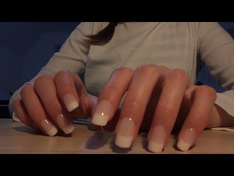 ASMR table scratching and tapping