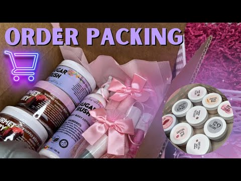 [ASMR] Packing Valentine's Day Themed Orders | Small Business | Cosmetics