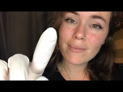 ASMR Sleep Therapy/Doctor Roleplay (Whisper, Soft Spoken, Rubber Gloves, Gum Chewing, and More!)