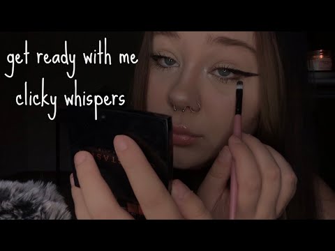 ASMR | Doing My Makeup (Whispered Ramble)