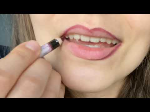 ASMR Mouth sounds kisses, licking + lipstick application+ whisper to give you tingles