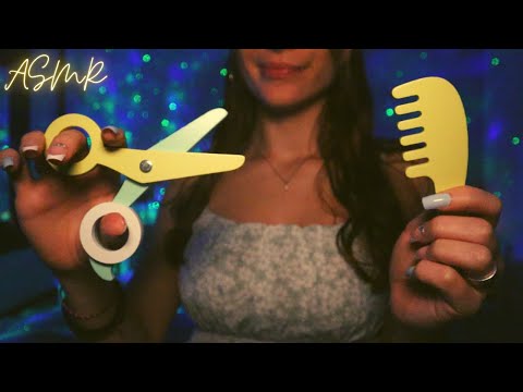 ASMR | HAIRCUT ROLEPLAY with Wooden Props✨