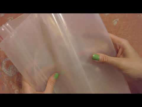ASMR ~ Thick Plastic Crinkle | Counting Backward (Whisper)