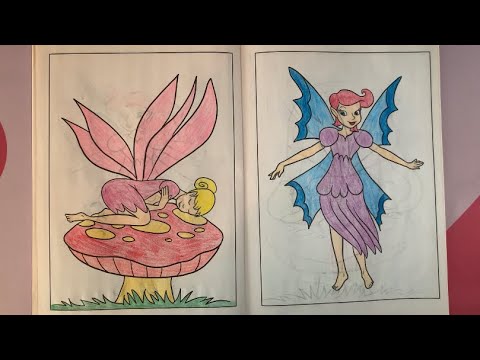 ASMR Color With Me - Coloring Fairies (No Talking)