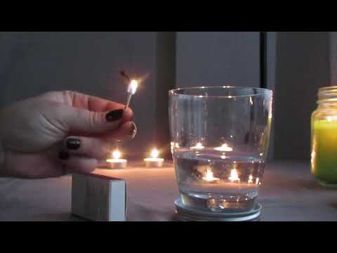 ASMR: 🥛Glass Tapping and Matches🔥 (no talking)