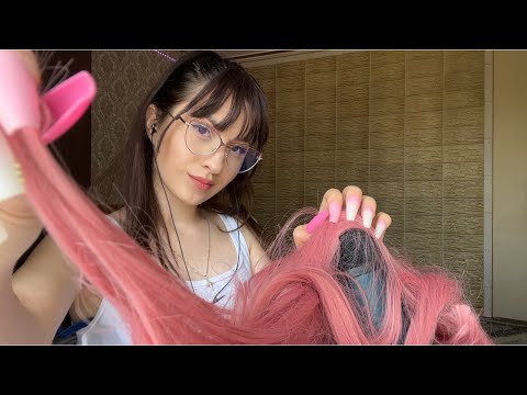 Asmr 100 PINK triggers in 10 MINUTES 💗