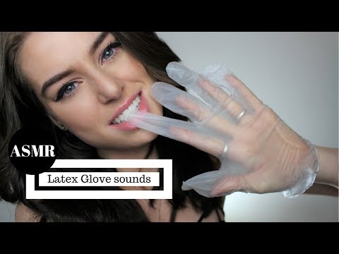 ASMR latex glove sounds, camera & face touching- Grapes Leaf