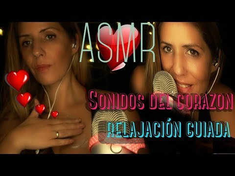 ASMR -  whispering  susurros y el latido de mi corazón. relajación guiada. sk sk  En español