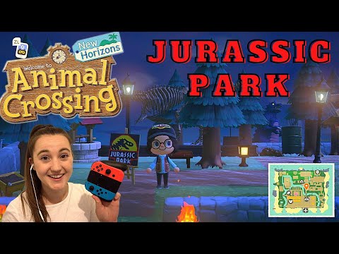 ASMR | Recreating Jurassic Park In ACNH | Animal Crossing New Horizons