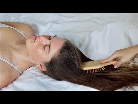 ASMR | Hair brushing for sleep & relaxation (whispers)