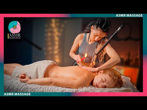 Ultra Hot! 🔥😋Anna's Candle Wax ASMR Back Massage 🕯️