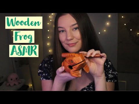 ASMR ♡ Wooden Frog with Echo (No talking)