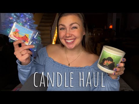 ASMR| CANDLE HAUL🕯😍 from my small business🥰🙏🏼 (Lo-Fi TAPPING/WHISPERING)