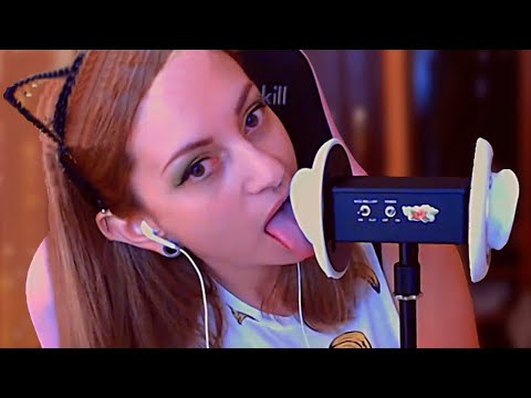 ASMR Ear Licking (3Dio) | Nadira_ASMR (20191111)