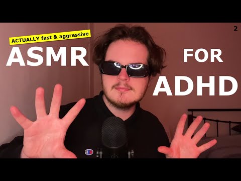 Actually Fast & Aggressive ASMR for ADHD (Unpredictable Triggers, Fast Tapping & Scratching) 2