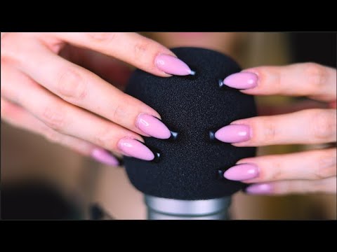 ASMR Intense Mic Scratching super sensitive relaxing Tingles with long Nails