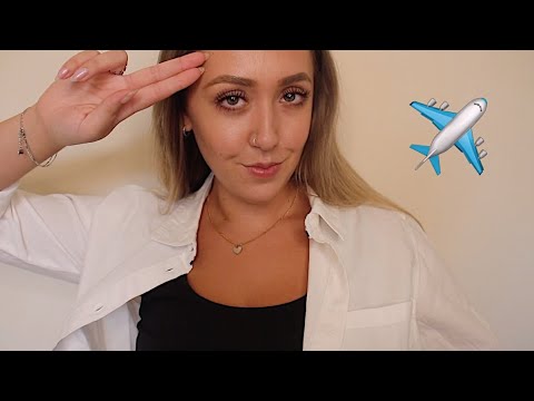 ASMR Propless Flight Attendant Roleplay ✈️