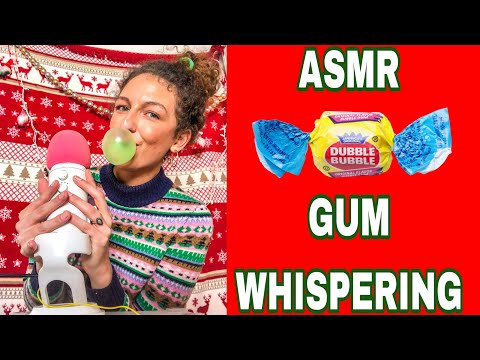 ASMR~ GUM CHEWING/POPPING & READING CHRISTMAS FACTS 🎄🎄🎄
