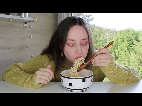 ASMR Whisper Eating Sounds | Spicy Kimchi Noodles | Mukbang 먹방