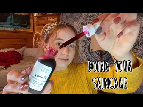 ASMR doing your skincare + pampering you! Collab w lavender asmr 💜💜