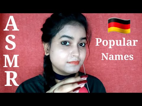 ASMR Popular German Names Trigger With Mouth Sounds