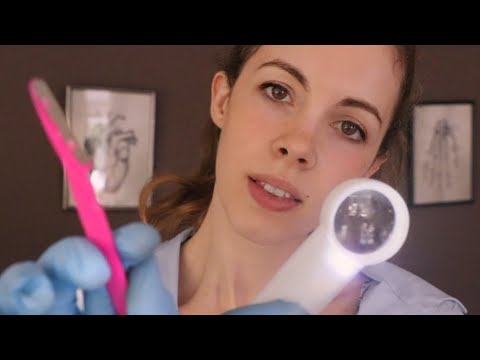 ASMR - Dermaplaning Your Face - Shaving ASMR  [Latex Gloves]