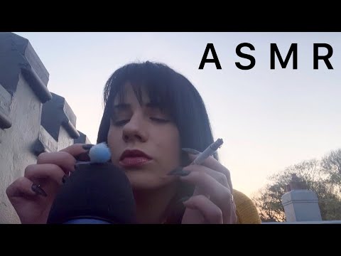 ASMR | Mic Brushing, Mic Blowing & Smoking 🌬