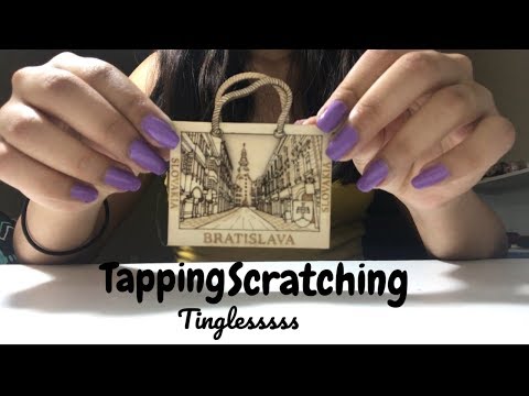 ASMR Tapping And Scratching On My Souvenirs (no talking)