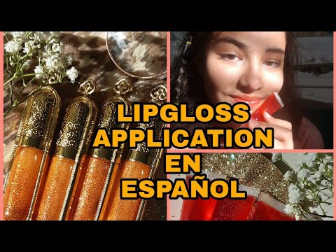 ASMR español lipgloss application 💕
