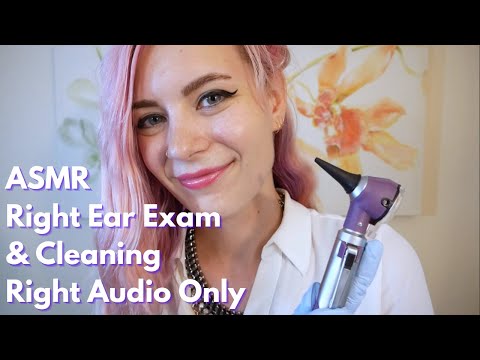 ASMR Right Ear Exam & Cleaning | Soft Spoken Medical RP