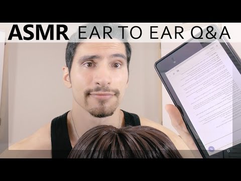 [ASMR] Ear to Ear Facebook Q&A [male]