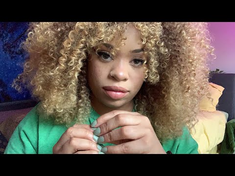 Asmr : Face Touching , Realistic Positive Affirmations, Live Q&A