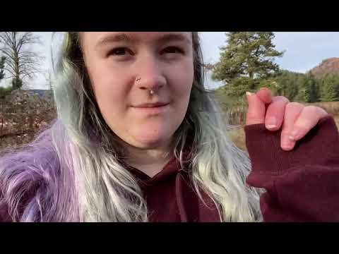 Farm sound ASMR, Horses eating grass and walking over crunchy ice [minimal whispers]