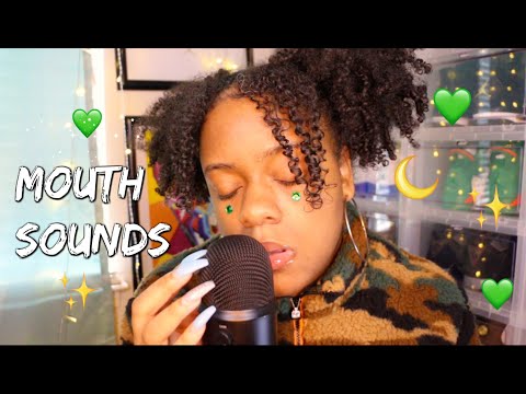 ASMR - MOUTH SOUND TRIGGERS TO HELP YOU TINGLE FAST 🤤💚✨