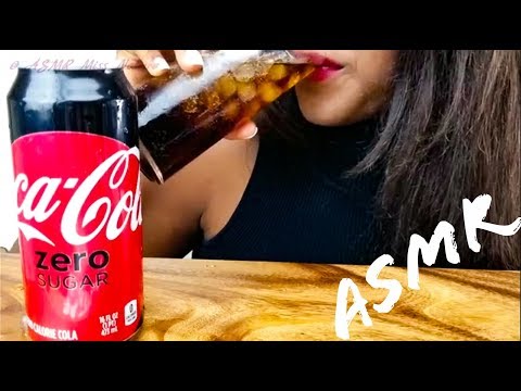 ASMR Bubbles❄ Eating Ice ❄& Drinking Coke For The First Time In Years🤐/No Talking