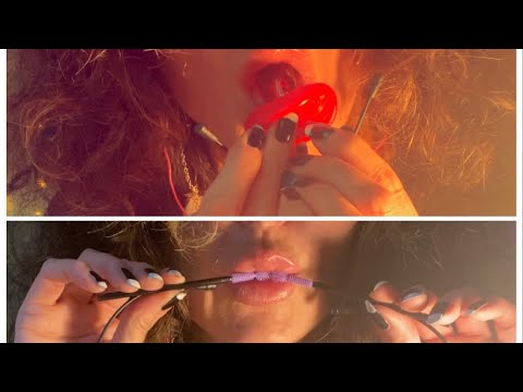 ASMR Spoolie noms - first time | lollipop dummy | a lot of mouth sounds