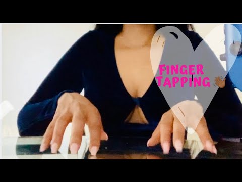 ASMR- Finger Tapping & Glass Tapping {Special Request}  {Tingle Town}