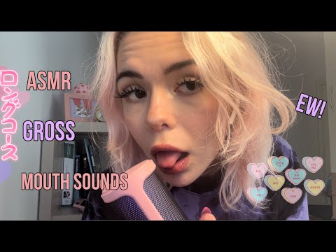 ASMR THE GROSSEST MOUTH SOUNDS YOU’VE EVER HEARD (tongue swirling, spit painting, tongue biting etc)